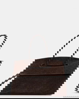 Answear.LAB geanta de mana din piele intoarsa