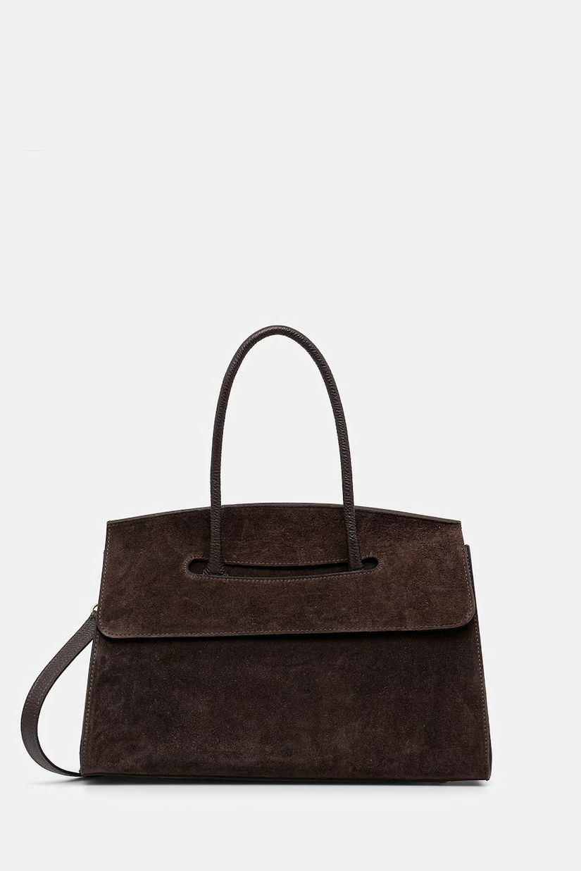 Answear.LAB geanta de mana din piele intoarsa