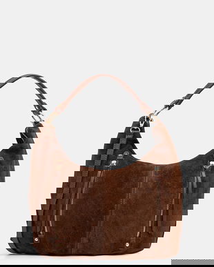 Answear.LAB geanta de mana din piele intoarsa