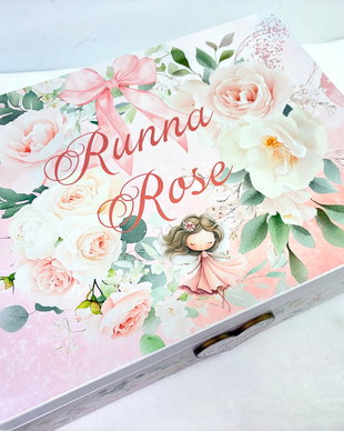 Cutie trusou botez - Pink roses