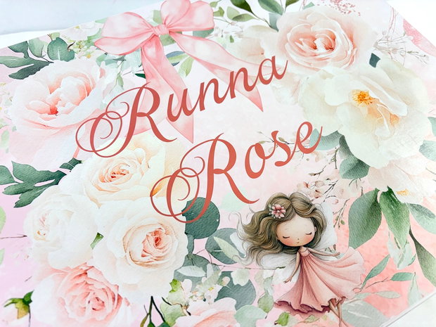 Cutie trusou botez - Pink roses