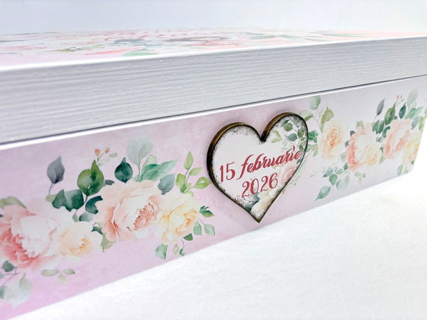 Cutie trusou botez - Pink roses