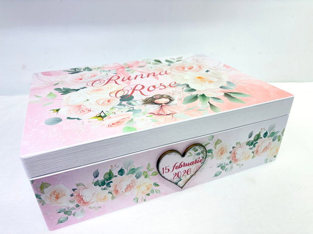 Cutie trusou botez - Pink roses