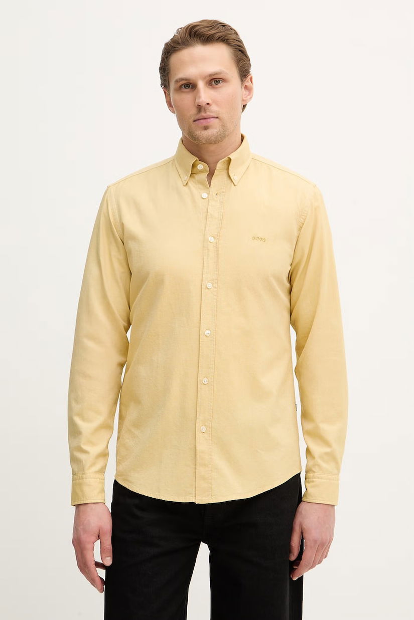 BOSS Orange cămașă din bumbac