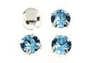 Bratara snur si stras Swarovski Xirius 4mm Aquamarine