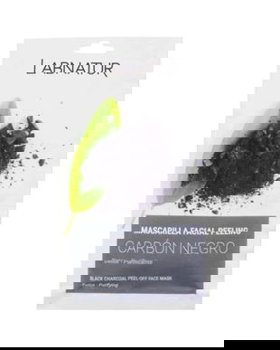 Masca Faciala Exfolianta cu Carbune Negru - LabNatur Black Charcoal Peel-Off Face Mask, 10 ml