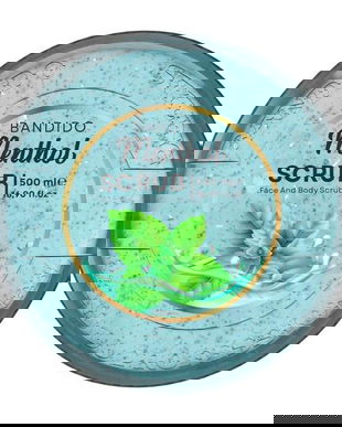 Scrub Facial și Corporal Bandido cu Mentol și Efect de Peeling, 500 ml