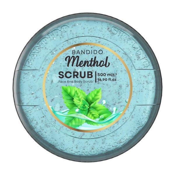 Scrub Facial și Corporal Bandido cu Mentol și Efect de Peeling, 500 ml