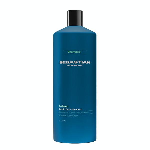 Sampon Hidratant pentru Par Cret si Ondulat cu Efect Anti-frizz - Sebastian Professional Twisted Elastic Curls Shampoo, 1000 ml