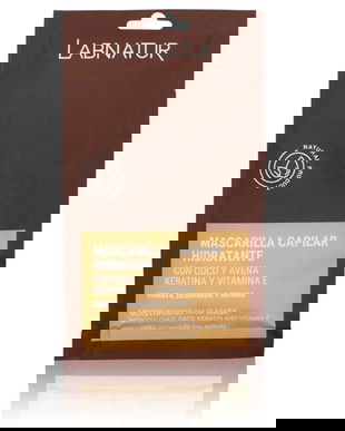 Masca de Par cu Keratina, Nuca de Cocos si Ovaz - LabNatur Moisturising Hair Mask, 20 ml