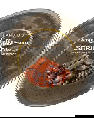 Scrub Facial și Corporal Bandido cu Cafea și Efect de Peeling, 500ml