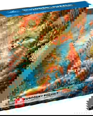 Puzzle lemn vulpite (50 piese)