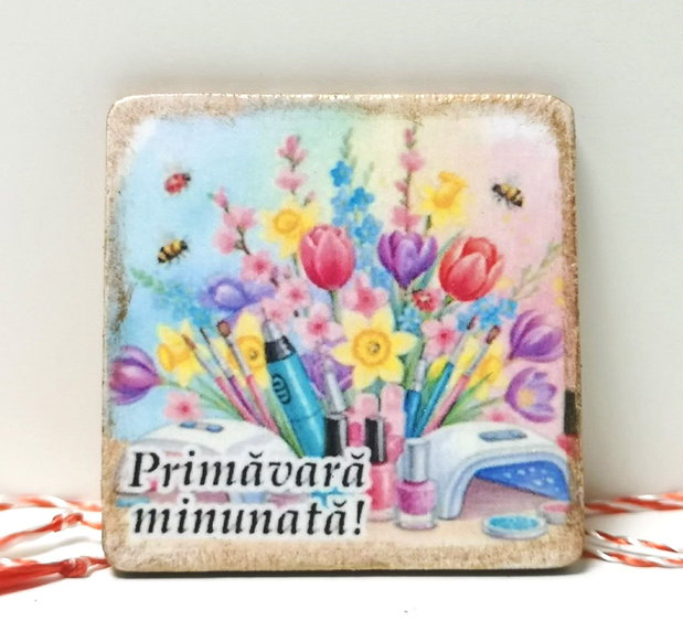 Martisor personalizt pentru nail artist, manichiurista, nail tech
