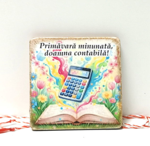 Martisor personalziat pentru contabila, economist