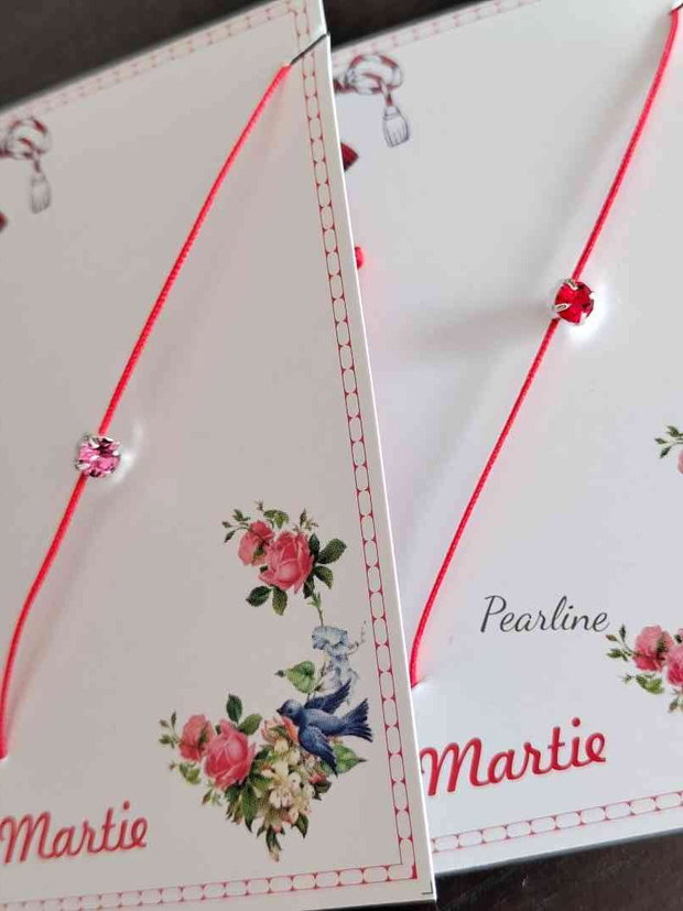 Oferta 5 martisoare bratari snur cristal Swarovski/Preciosa