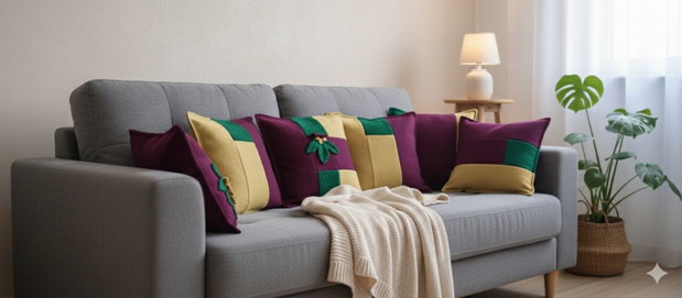 Set 5 perne decorative