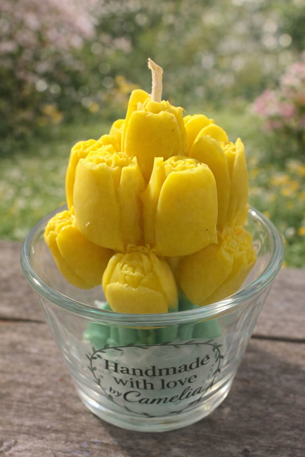 Lumanare delicata tip lalea