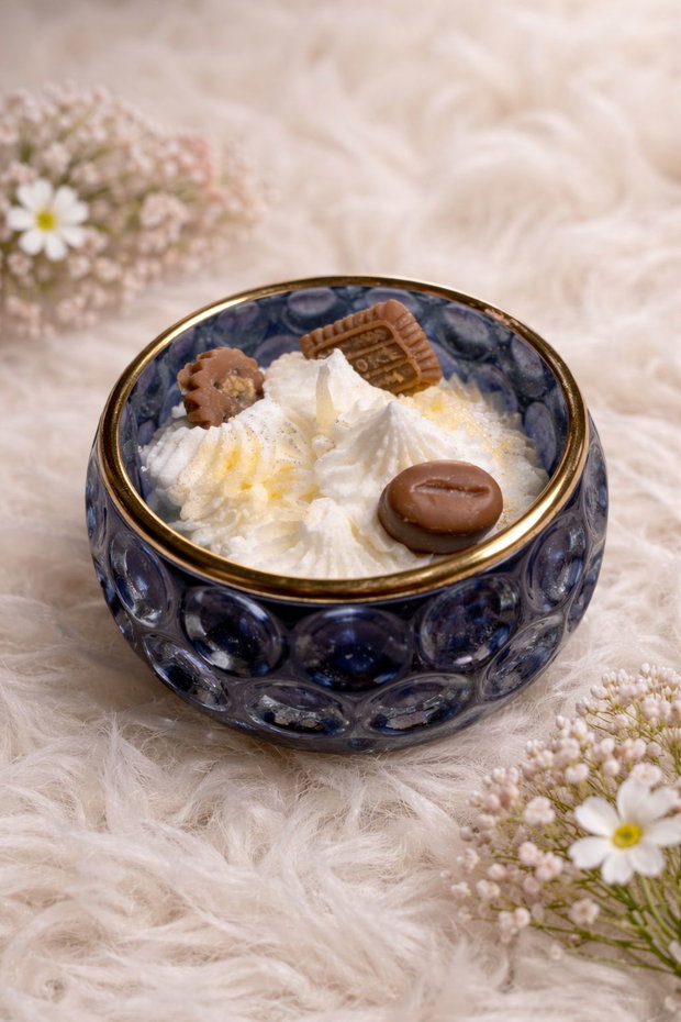 Lumanare parfumata cafea/praline de ciocolata cu portocale