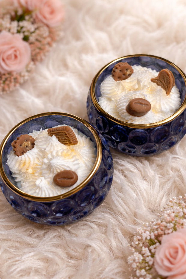 Lumanare parfumata cafea/praline de ciocolata cu portocale