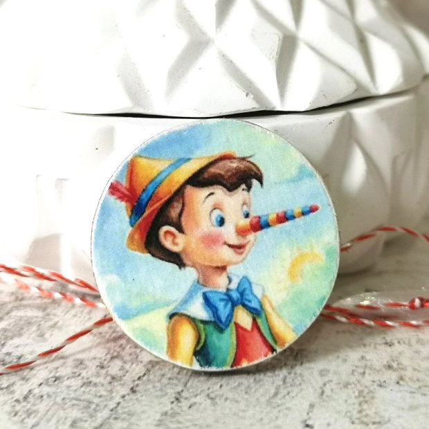 Martisor pentru copii, personaje indragite - Pinocchio
