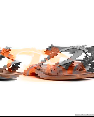 Sandale damă, din piele naturală, talpă joasă, Derimod, masura 39