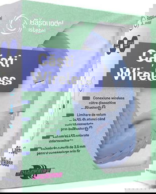 Casti wireless: Albastru. Raspundel Istetel