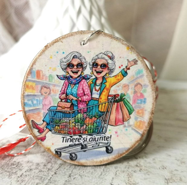 Martisor tip breloc, personalizat pentru prietena, colega