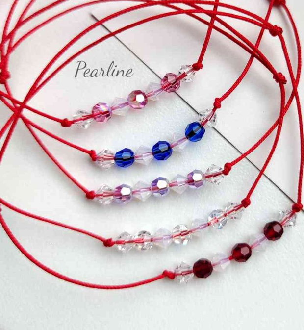 Oferta 5 martisoare - bratari cu 7 cristale Swarovski