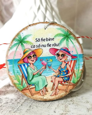 Martisor tip breloc, personalizat pentru prietena, colega