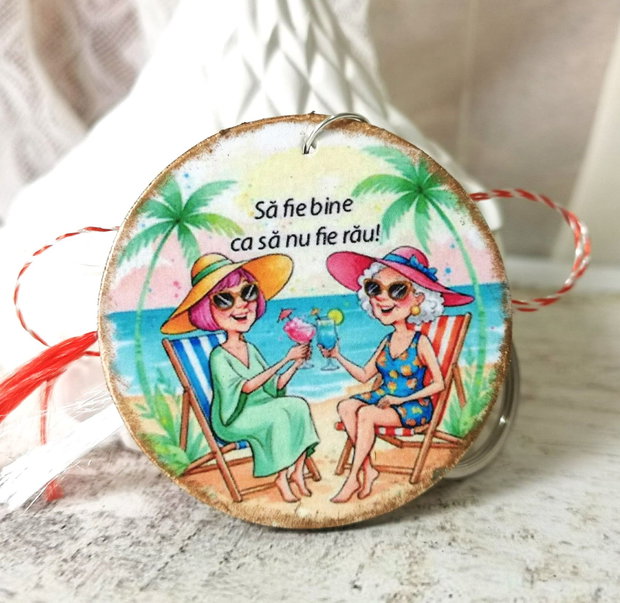 Martisor tip breloc, personalizat pentru prietena, colega