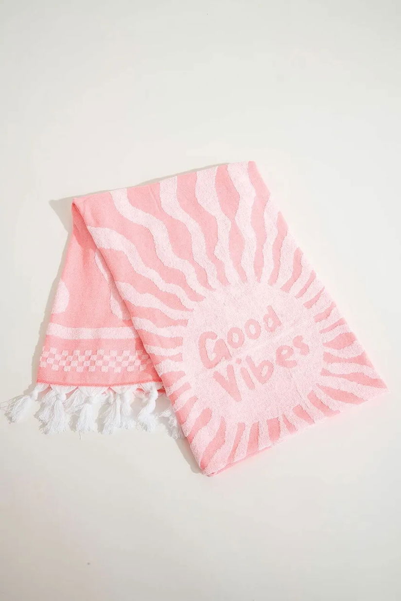 Banana Moon prosop de plajă din bumbac Foutasly 90 x 170 cm