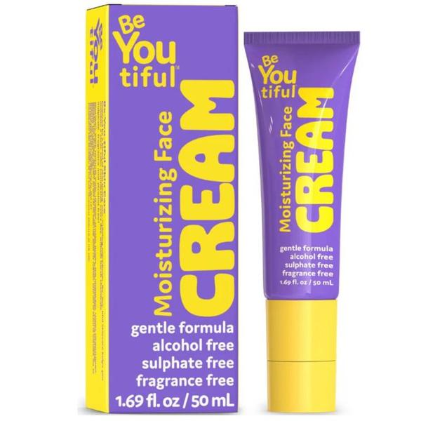 Crema Hidratanta pentru Fata, pentru Adolescenti si Tineri - BeYoutiful Moisturizing Face Cream, 50 ml