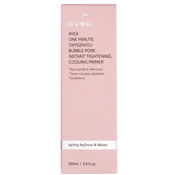 Primer cu Bule de Oxigen, cu Efect Instant de Lifting si de Minimizare a Porilor - Avea One Minute Oxygen (O2) Bubble Pore, 100 ml