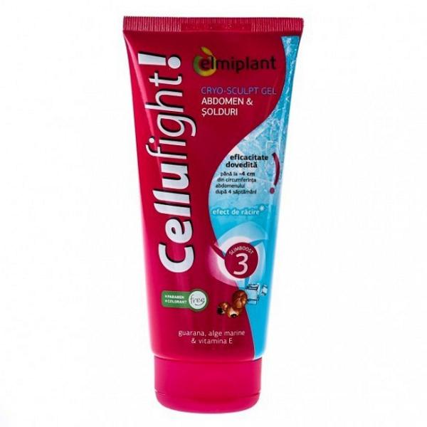 Cellufight Cry-Sculpt Gel Abdomen si Solduri Elmiplant, 200ml