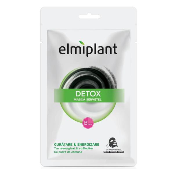 Masca de Fata Servetel - Elmiplant Detox Curatare si Energizare, 1 buc