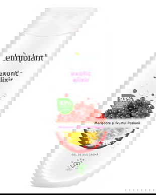 Gel de Dus Crema cu Merisoare si Fructul Pasiunii - Elmiplant Exotic Elexir, 750 ml