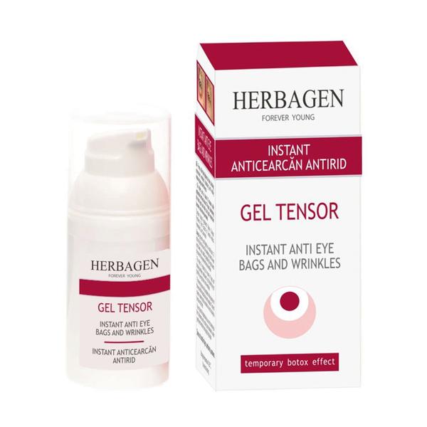 Gel Tensor Instant Anticearcan, Antirid - Herbagen Instant Anti Eye Bags and Wrinkles, 30 ml