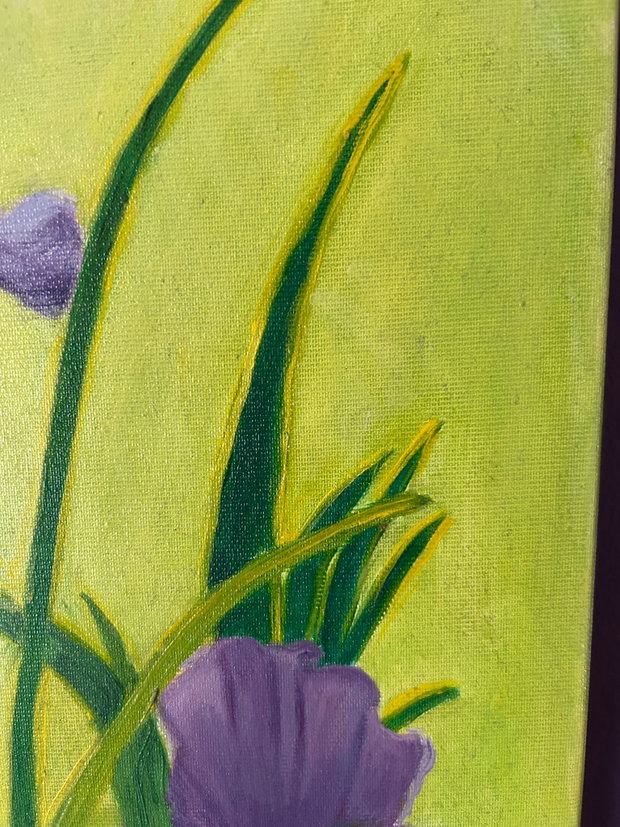 Violet Iris - Tablou in ulei cu irisi