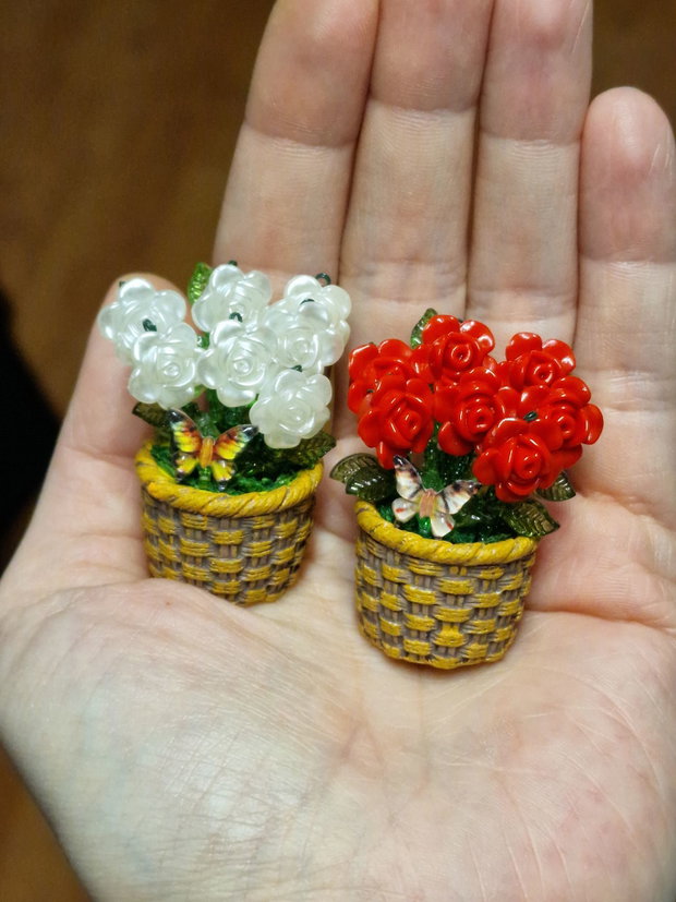Beaded plant trandafir