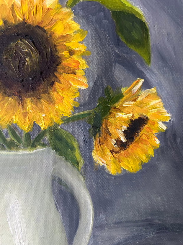 Sunflowers - tablou in ulei cu floarea soarelui
