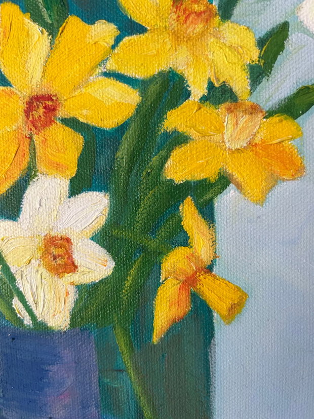 Daffodils - Tablou in ulei pe panza cu narcise