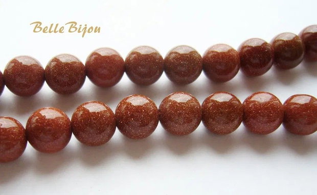 Brown goldstone 6 mm