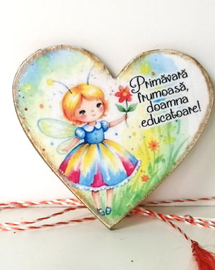 Martisoare personalizate educatoare, invatatoare - tema licurici