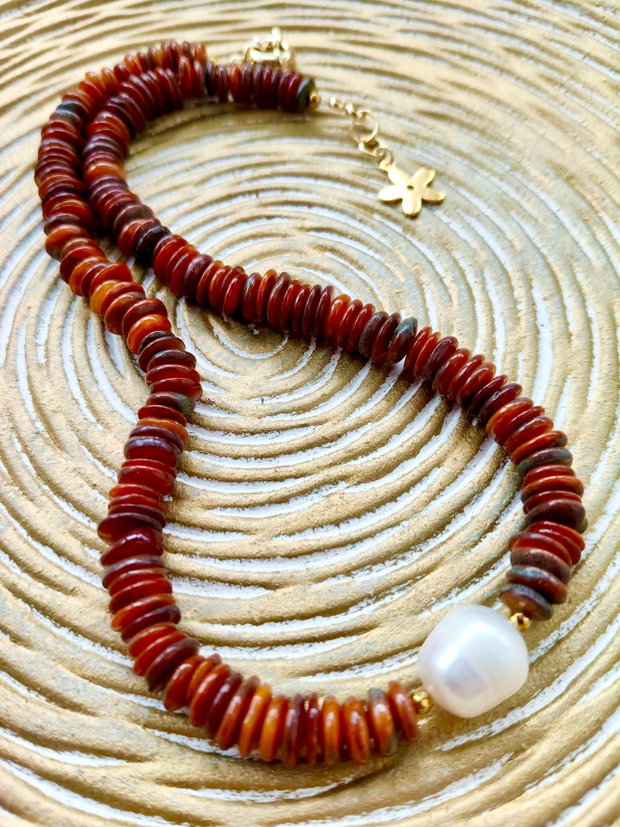 Colier CHOKER sidef maroniu