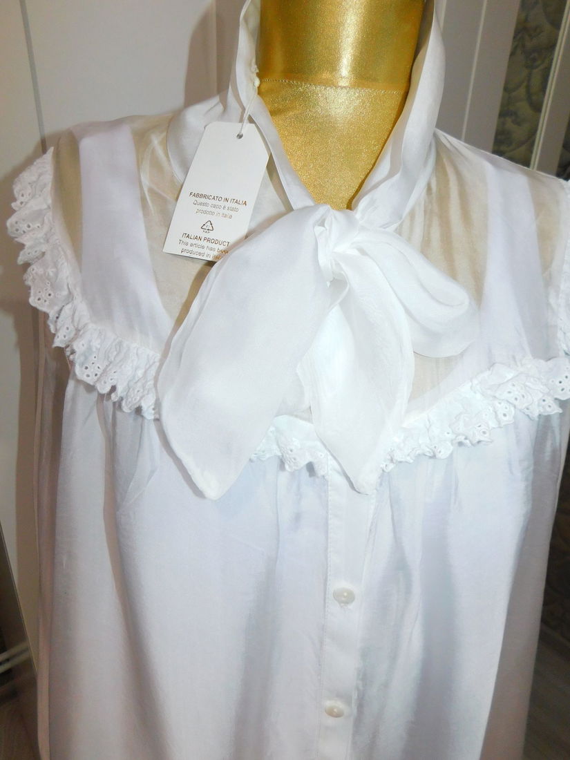 Bluza noua foarte  fina,   eleganta, Italia,   matase  cu viscoza   48- 50 - 52