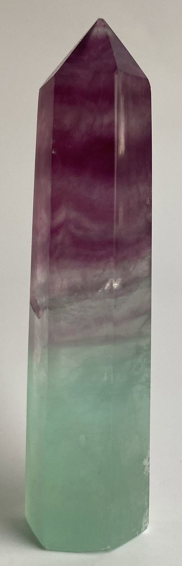Fluorit Watermelon - Obelisc piatra semipretioasa