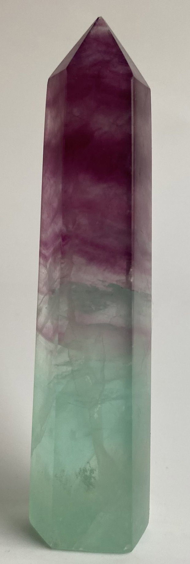 Fluorit Watermelon - Obelisc piatra semipretioasa