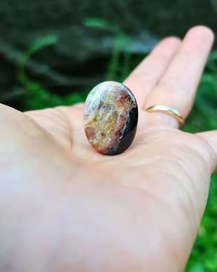 Inel Agata indiana si Argint 925 - IN1388 - Inel pietre semipretioase, inel negru reglabil, inel agat, cadou sotie, inel cadou, bijuterii cadou, bijuterii agate, cristale vindecatoare, cristaloterapie, cristale de colectie