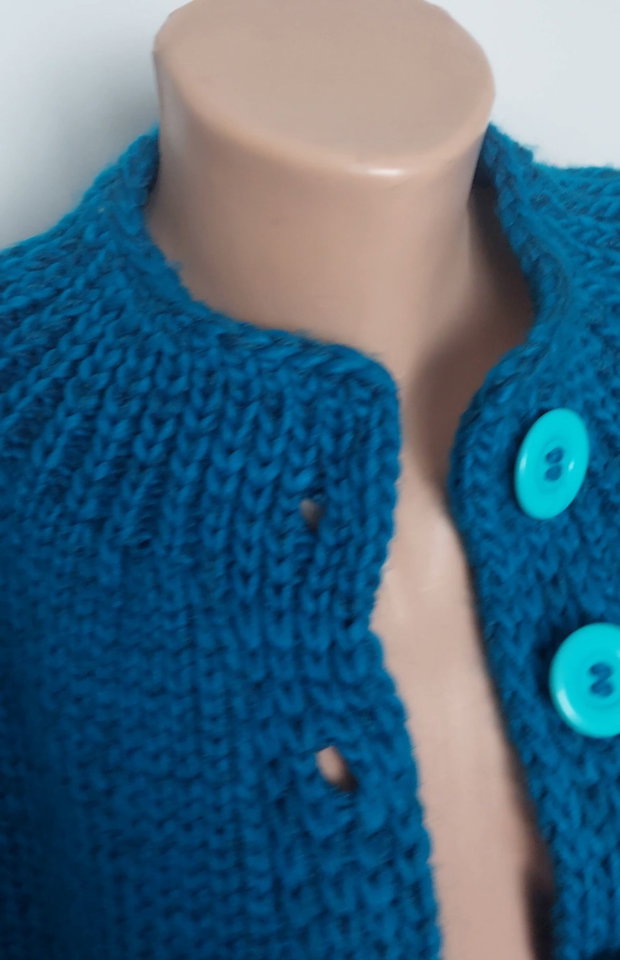 Jacheta Cardigan tricotat manual moale