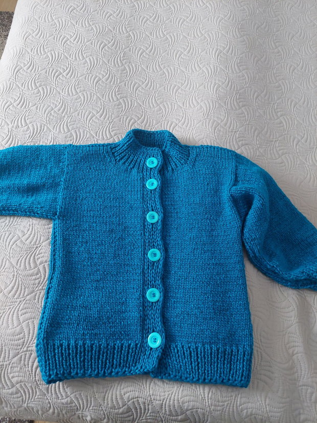 Jacheta Cardigan tricotat manual moale